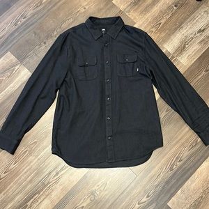 Dark Gray Vans Flannel Button Up